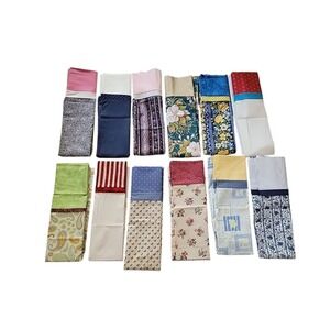 LOT of 12 NEW Handcrafted PILLOW CASES Flowers Paisley Theme
